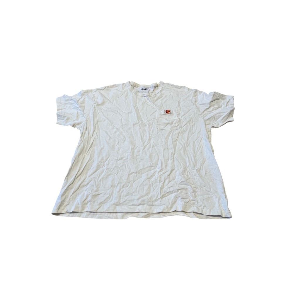 Enchante FEA Pocket T-Shirt Ivory White Streetwear Mens XL 23x26